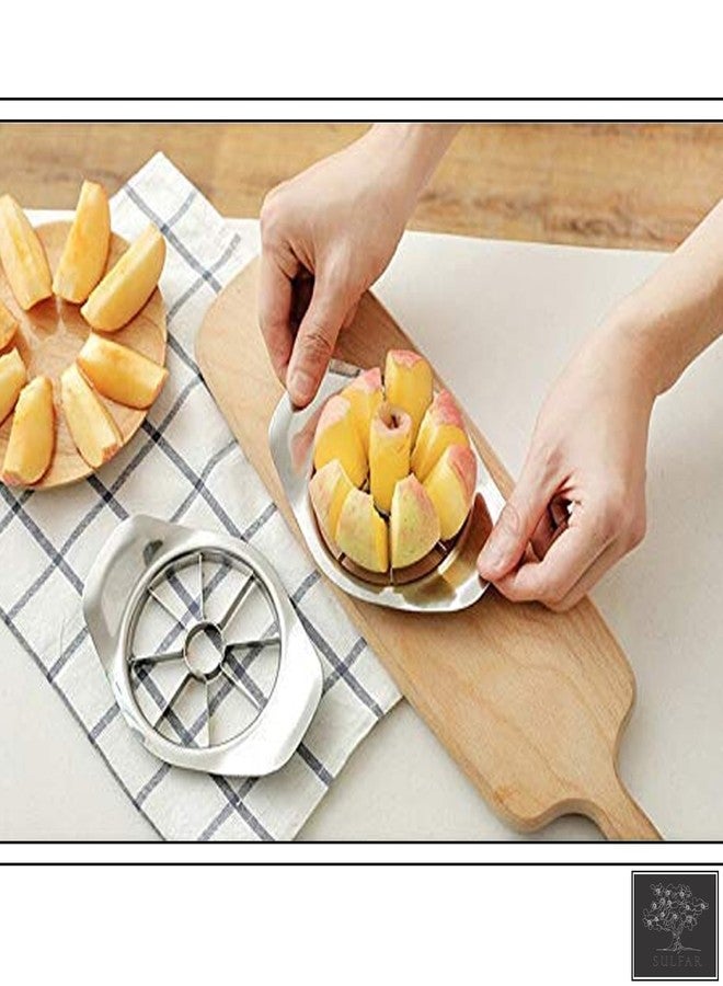 Sulfar Combo of Cheese Grater, 2 in 1 Egg Cutter, Stainless Steel Apple Cutter - Image 4